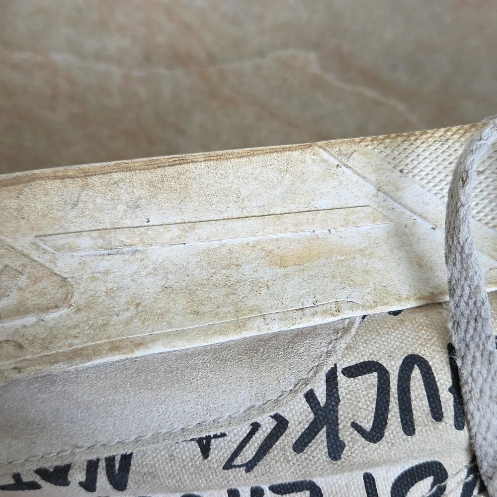 Converse Not Chuck Graphic High-Top Sneakers Thrashed Sz 9.5 - Picture 16 of 17